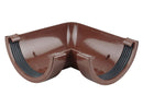 0T003- Osma 112mm Half Round Gutter 90 Degree Angle