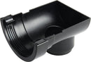 0T007 - Osma 112mm Half Round Stopend Outlet - Connects to 68mm Round Downpipe