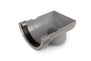 0T007 - Osma 112mm Half Round Stopend Outlet - Connects to 68mm Round Downpipe