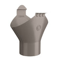 Lindab Steel Half Round Gutter Outlet - 87mm Outlet