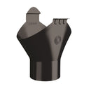 Lindab Steel Half Round Gutter Outlet - 100mm Outlet