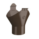 Lindab Steel Half Round Gutter Outlet - 100mm Outlet