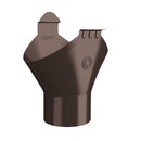 Lindab Steel Half Round Gutter Outlet - 100mm Outlet