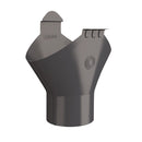 Lindab Steel Half Round Gutter Outlet - 87mm Outlet