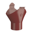 Lindab Steel Half Round Gutter Outlet - 100mm Outlet