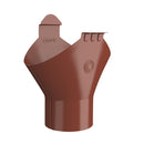 Lindab Steel Half Round Gutter Outlet - 100mm Outlet
