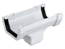 4T806 - Osma 100mm Square line Running Outlet - Connects to 61mm Square Downpipe