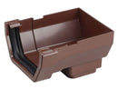 4T807 - Osma 100mm Square Line Stopend Outlet - Connects to 61mm Square Downpipe