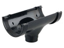 5T508B - Osma 125mm x 64mm Super Line Running Outlet - Connects to 68mm Round Downpipe
