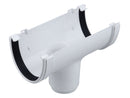 9T906 - Osma 113mm x 76mm Deep Line Running Outlet - Connects to 68mm Round Downpipe