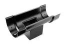 Alumasc Heritage Cast Aluminium Beaded Half Round Running Outlet Double Spigot/Socket - 75mm x 75mm Outlet