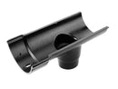 Alumasc Heritage Cast Aluminium Beaded Half Round Running Outlet - 75mm Outlet