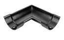 Alumasc Heritage Cast Aluminium Beaded Half Round Gutter 90 Degree Angle Combined