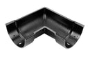 Alumasc Heritage Cast Aluminium Beaded Deep Run 90 Degree Angle Combined