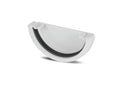 RWE1- Marshall Tufflex Half Round 114mm Gutter Stopend External