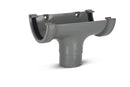 RWO1- Marshall Tufflex Half Round 114mm Gutter Running Outlet - To Fit 68mm Round Pipe
