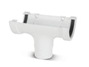 RWO1- Marshall Tufflex Half Round 114mm Gutter Running Outlet - To Fit 68mm Round Pipe