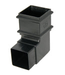 RBS8CI - Flopalst "Cast Iron" Style Square 65mm Downpipe Offset Set Bend 92.5 Degree x 65mm