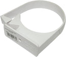 RCH3 - Floplast 80mm Round Down pipe Clip - Single Fix