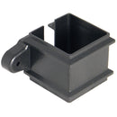RCS4CI - Floplast "Cast Iron" Style 65mm Square Downpipe "Classic" Clip - With Fixing Lugs