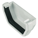 RES1 - Floplast 114mm Square Line Gutter External Stopend