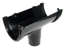 ROH1 - Floplast 115mm Hi-Cap Running Outlet - Connects to 68mm Round Downpipe