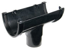 ROH4 -Floplast 115mm Hi-Cap Running Outlet - Connects to 80mm Round Downpipe