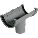 ROM1 - Floplast 76mm MiniFlo Running Outlet - Connects to 50mm Round Downpipe