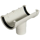 ROM1 - Floplast 76mm MiniFlo Running Outlet - Connects to 50mm Round Downpipe