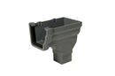RON3 - Floplast 110mm Niagara Ogee Stopend Outlet Right Handed - Connects to 65mm Square Downpipe