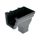 RON3CI -Floplast "Cast Iron" Style Niagara Stopend Outlet Right Handed - Connects to 65mm Square Downpipe