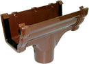 RON4 - Floplast 110mm Niagara Ogee Running Outlet - Connects to 80mm Round Downpipe