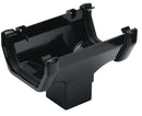 ROS1 - Floplast 114mm Square Line Running Outlet - Connects to 65mm Square Downpipe