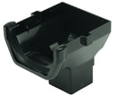 ROS2 - Floplast 114mm Square Line Stopend Outlet - Connects to 65mm Square Downpipe