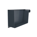 Lindab Steel Rectangular Gutter Stop End - Right Hand
