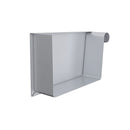 Lindab Steel Rectangular Gutter Stop End - Right Hand