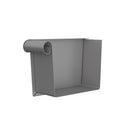 Lindab Steel Rectangular Gutter Stop End - Left Hand