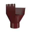Lindab Steel Rectangular Gutter Outlet - 100mm Outlet