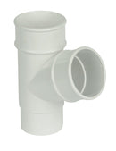 RY1 - Floplast 68mm Round Downpipe 67.5 Degree Branch