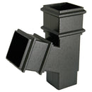 RYS2CI - Floplast "Cast Iron" Style 65mm Square Downpipe 67.5 Degree Branch