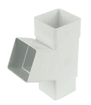 RYS1 - Floplast 65mm Square Pipe Branch - 67.5 Degree