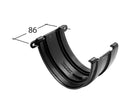 GE520H - Marley Alutec Evolve 128mm Deepflow Gutter Union - Heritage Black