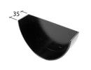 GE550H - Marley Alutec Evolve 128mm Deepflow Stopend Internal - Heritage Black