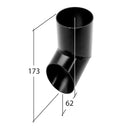 RE350H- Marley Alutec Evolve 76mm Flush fit Pipe Shoe - Heritage Black