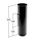 RE360H- Marley Alutec Evolve 76mm Flush fit Access Pipe- Heritage Black