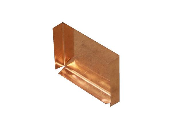 Copper Box Gutter Stop End