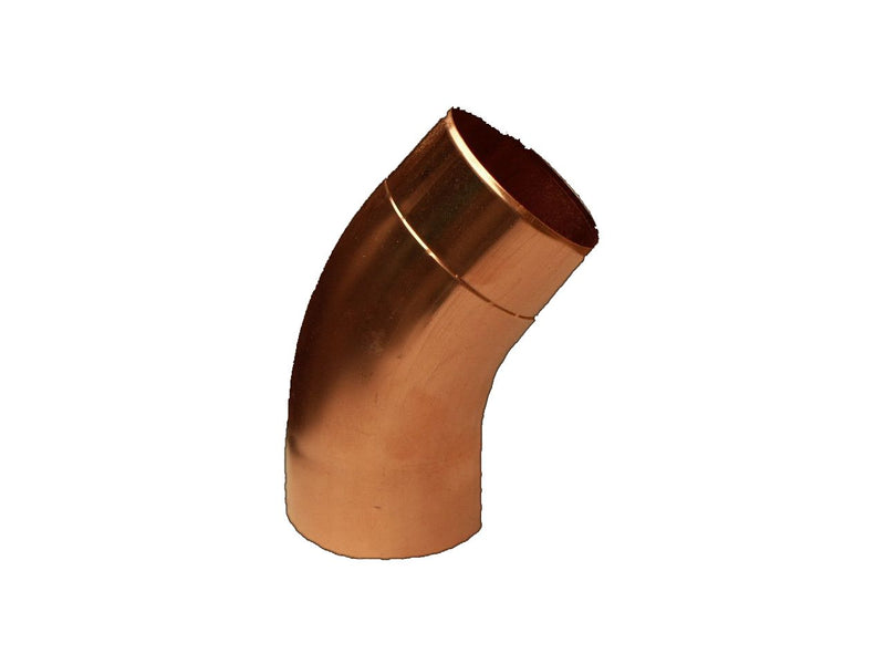 Copper Round Downpipe Bend - 40 Degree