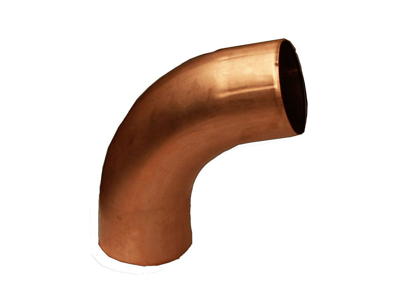 Copper Round Downpipe Bend - 72 Degree