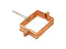 Copper Square Downpipe Clip 80mm x 80mm