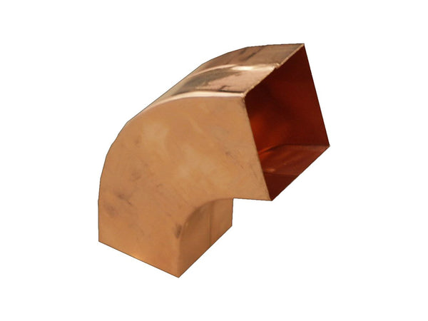 Copper Square Downpipe Bend 80mm x 80mm - 72 Degree